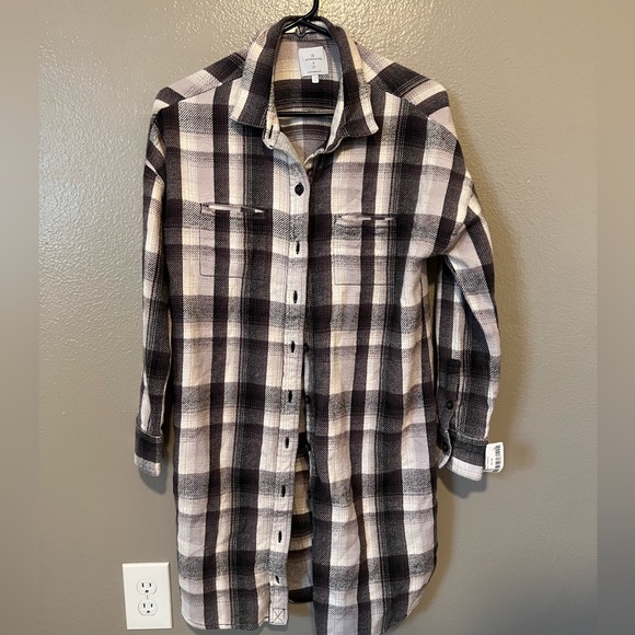 Alternative Apparel Flannel Shirt Dress Small - Picture 2 of 5